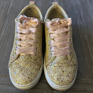 Ugg Karine gold chunky sneakers